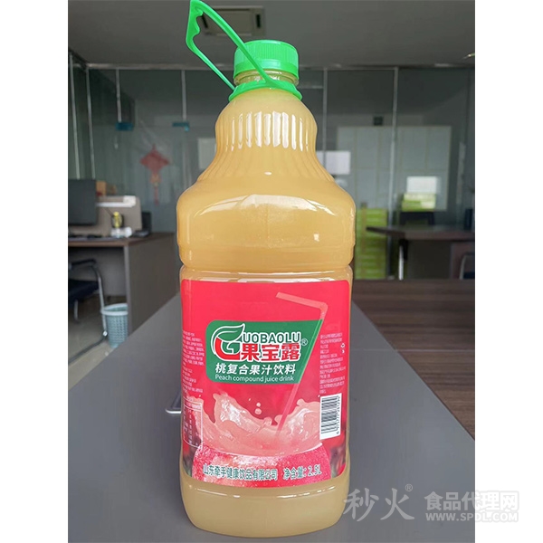 果宝露桃复合果汁饮料2.5L