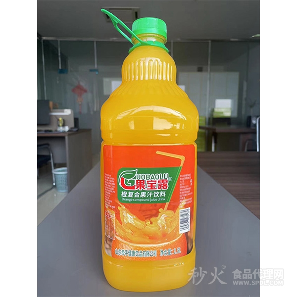 果宝露橙复合果汁饮料2.5L