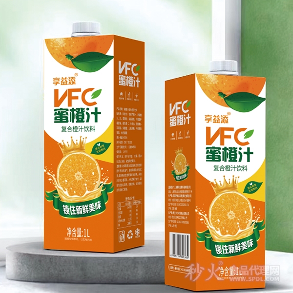 享益添NFC复合橙汁饮料1L