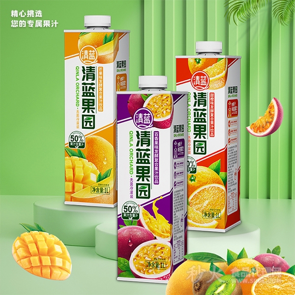 清蓝果园果汁饮品1L