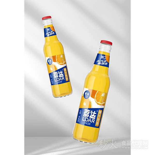 荔达橙味果汁汽水520ml