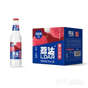 荔达荔枝味果汁汽水520mlX12瓶