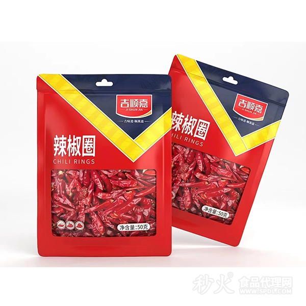 吉顺嘉辣椒圈50g