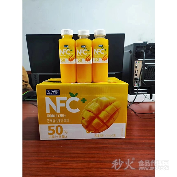 玉汁源NFC芒果复合果汁饮料410mlX15瓶