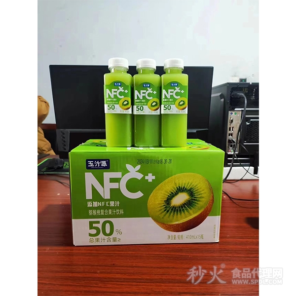 玉汁源NFC猕猴桃复合果汁饮料410mlX15瓶