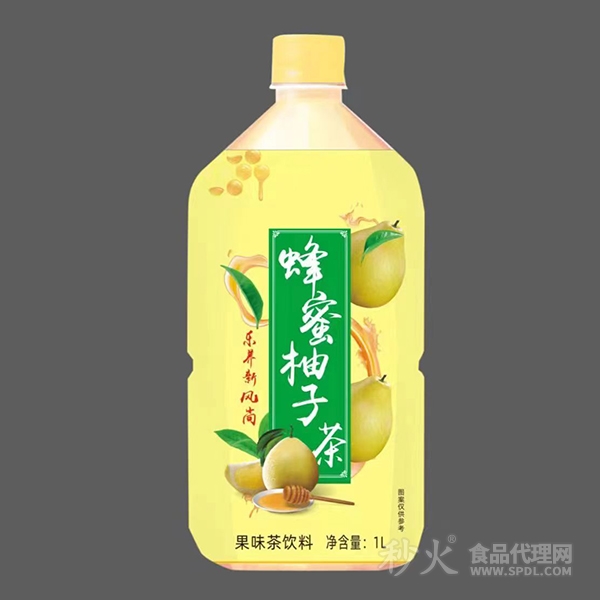 蜂蜜柚子果味茶饮料1L