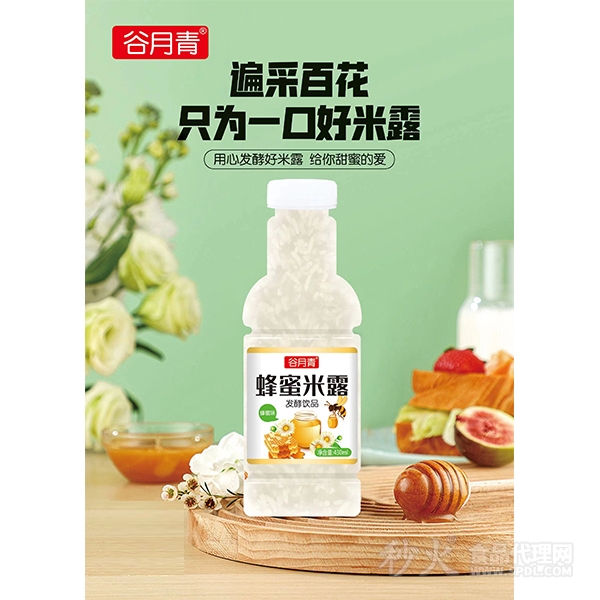 谷月青蜂蜜米露发酵饮品蜂蜜味430ml