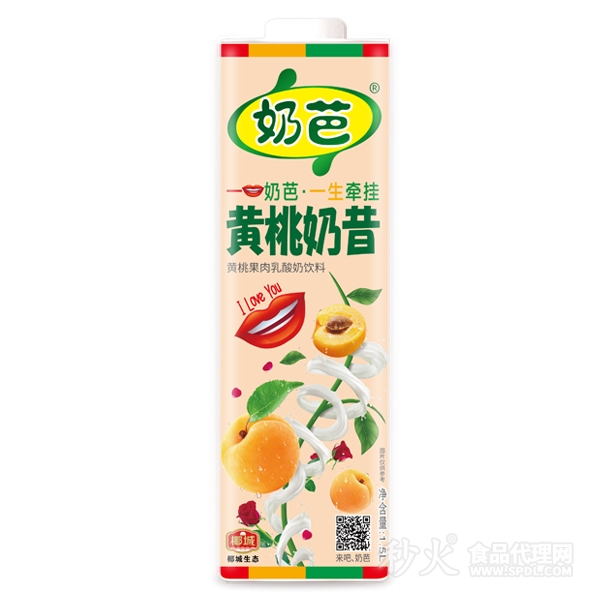 奶芭黃桃奶昔飲品1.5L