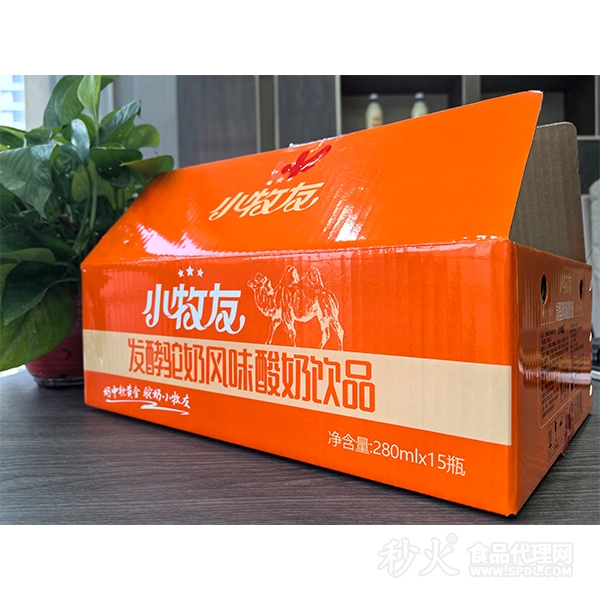 小牧友发酵驼奶风味酸奶饮品280mlX15瓶