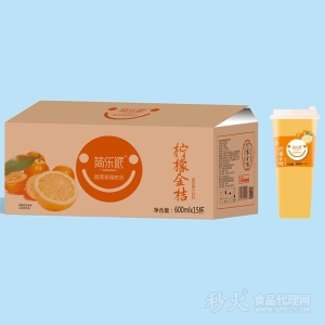 简乐派柠檬金桔复合果汁饮料标箱