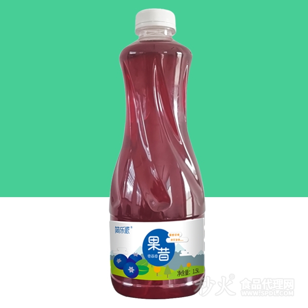简乐派果汁蓝莓味1.5L