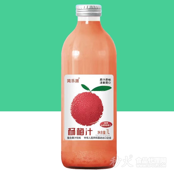 简乐派杨梅汁饮料1L