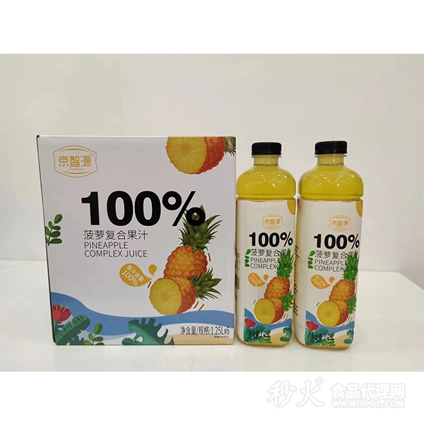 京智源菠萝复合果汁1.25LX6瓶