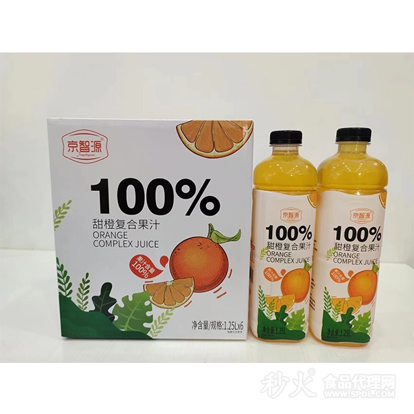 京智源甜橙复合果汁1.25LX6瓶