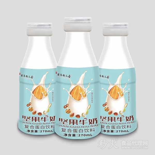 百年椰正香坚果牛奶复合蛋白饮料270ml