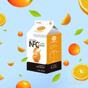 益生元NFC果汁橙复合果肉果汁餐饮果汁450ml
