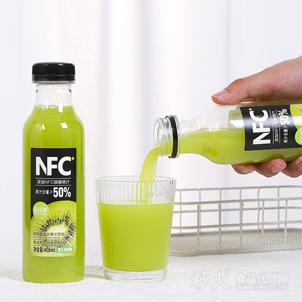 百乐洋NFC猕猴桃复合果汁饮料408ml