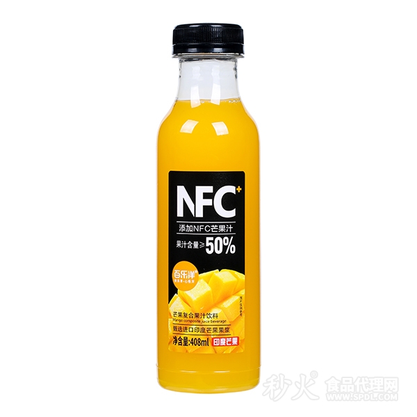 百乐洋NFC芒果复合果汁饮料408ml