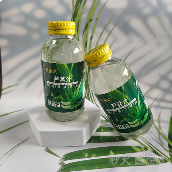 玖道木蘆薈汁果肉果汁飲料318ml