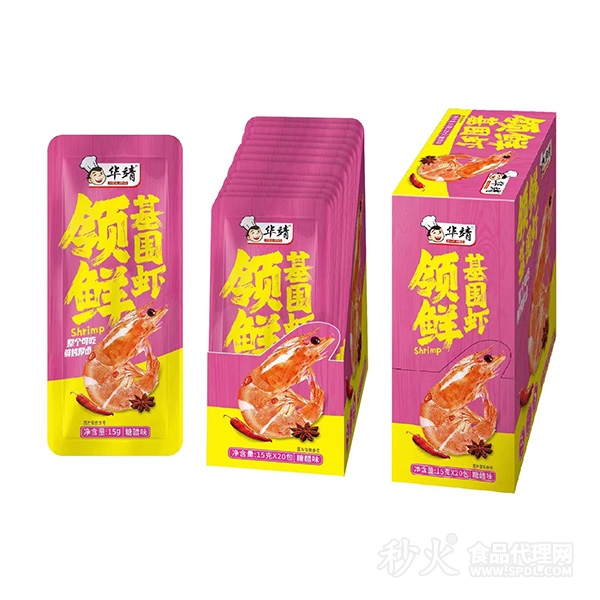 华靖领鲜基围虾糖醋味15gX20包