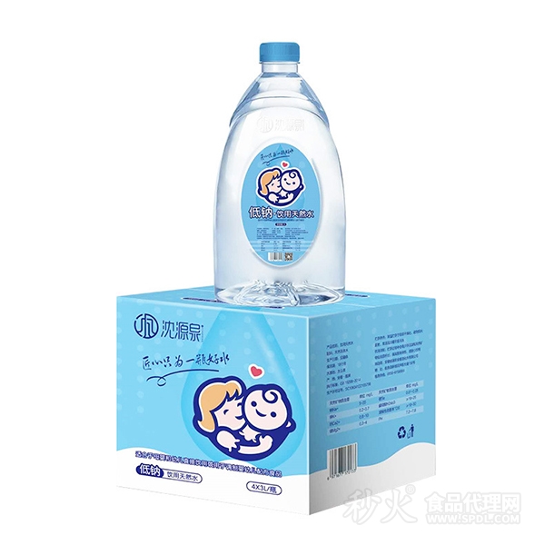 沈源泉低钠饮用天然水3Lx4瓶