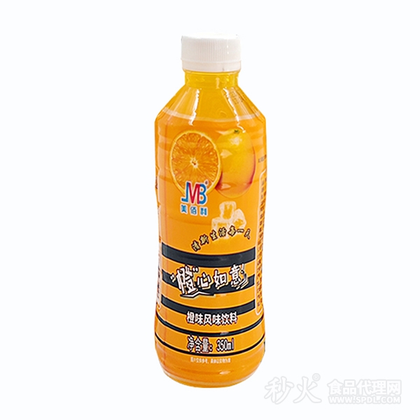 美百利”橙“心如意橙味风味饮料350ml
