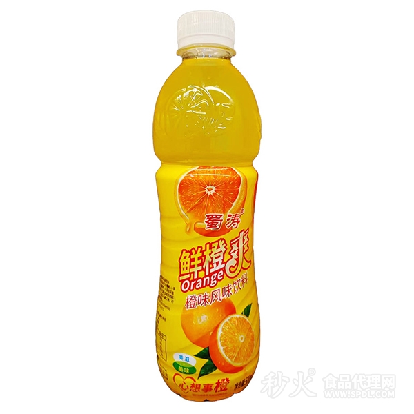 蜀涛鲜橙爽橙味风味饮料500ml