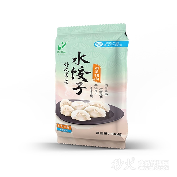 隆泰食品水饺子白菜猪肉450g