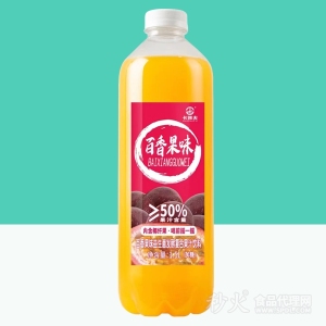 卡妙夫百香果味复合果汁饮料1.5L