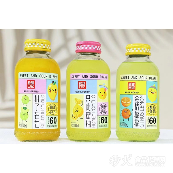 酸甜日记果汁饮品330ml
