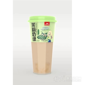 名柚茉莉奶绿奶茶风味饮料520ml