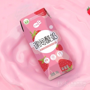 三剑客课间酸奶草莓味200g