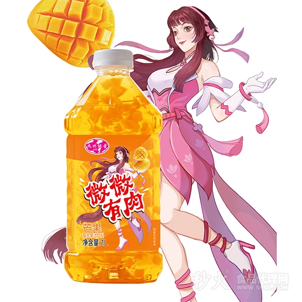 九州能量芒果复合果汁饮料1L