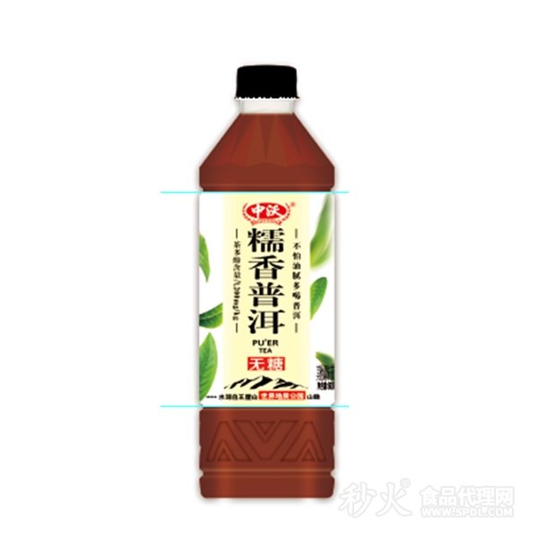 中沃糯香普洱复合茶饮瓶装