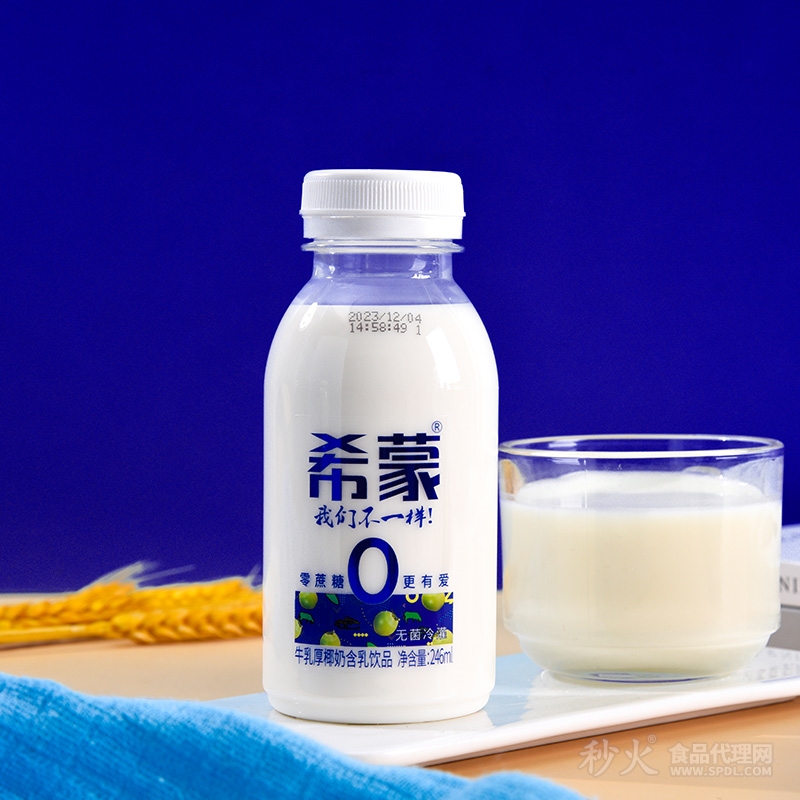 希蒙零蔗糖牛乳厚椰奶含乳饮品246ml