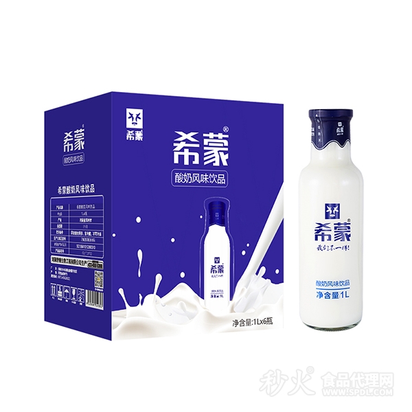 希蒙酸奶风味饮品1Lx6瓶