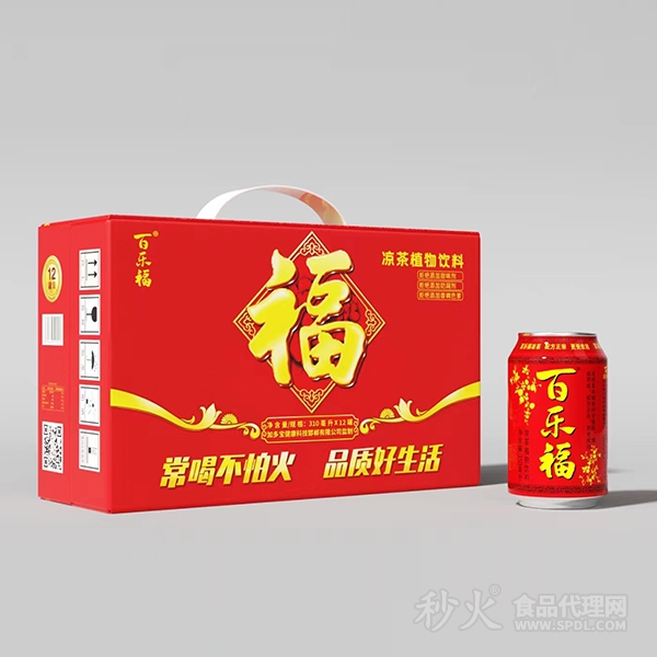 百乐福凉茶植物饮料310mlX12罐