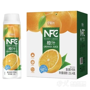 星陽光橙汁復(fù)合果汁飲料（含NFC）標(biāo)箱