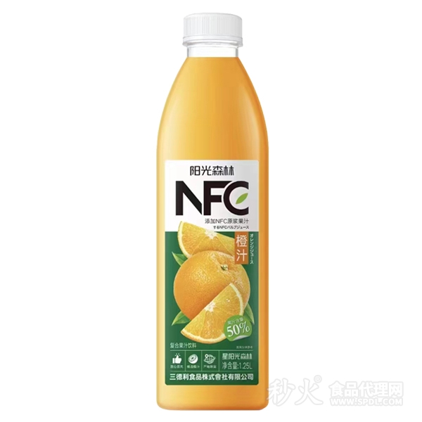 阳光森林橙汁复合果汁饮料（含NFC）1.25L