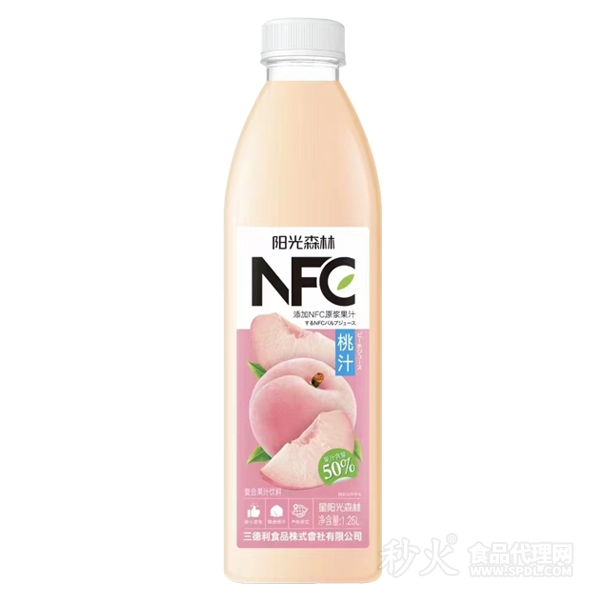 阳光森林桃汁复合果汁饮料（含NFC）1.25L