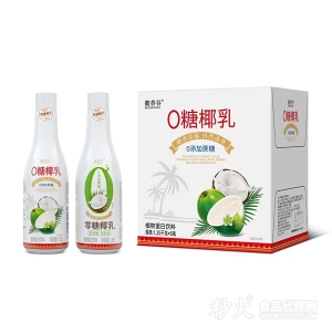 衢香谷0糖椰乳植物蛋白飲料1.25kgx6瓶