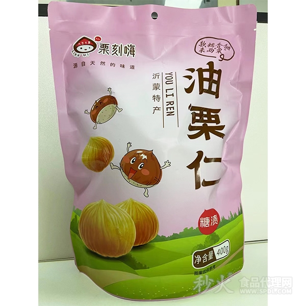 栗刻嗨油栗仁糖渍400g