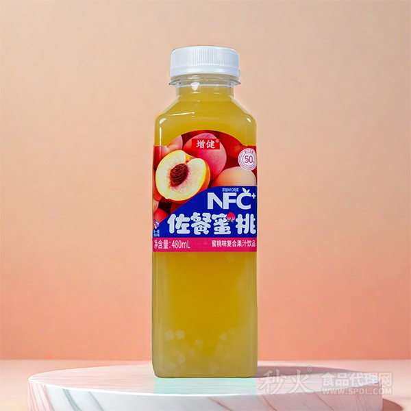 增健NFC佐餐蜜桃复合果汁饮品480ml