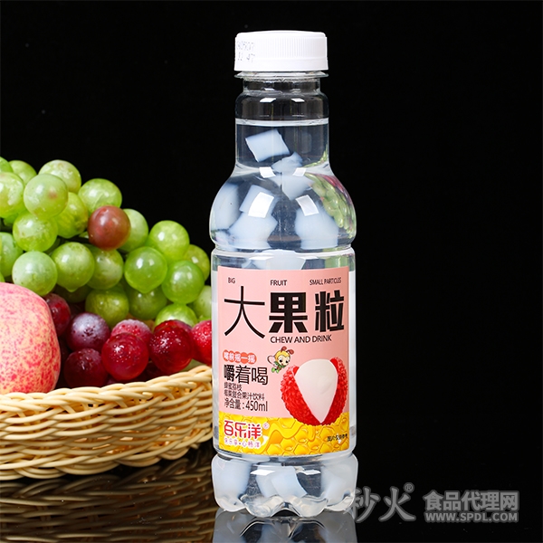 百乐洋大果粒蜂蜜荔枝椰果复合果汁饮料450ml