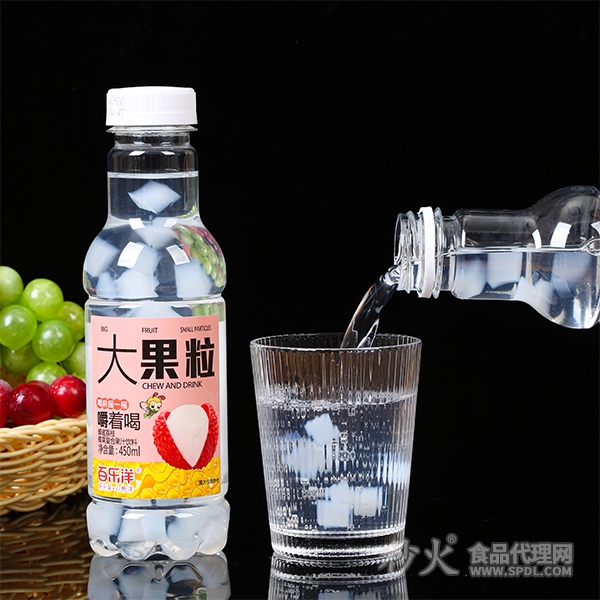 百乐洋大果粒蜂蜜荔枝椰果复合果汁饮料450ml