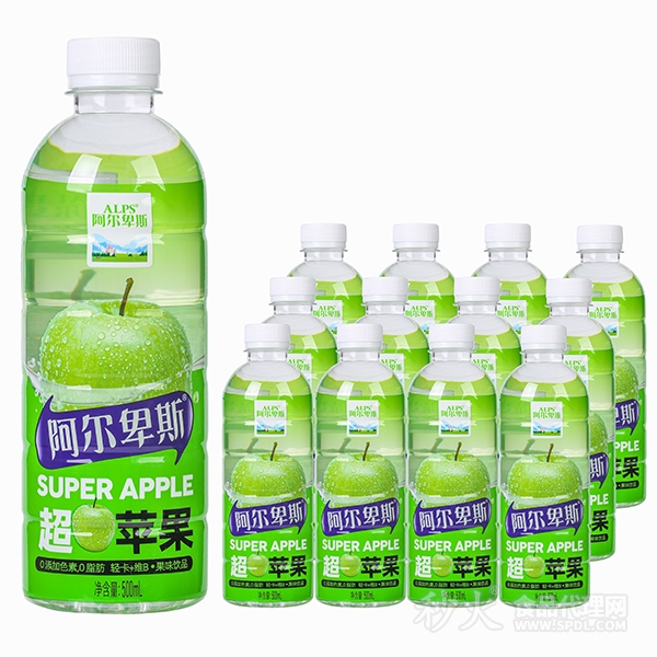 阿尔卑斯超苹果果汁饮品500mlx12瓶