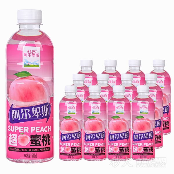 阿尔卑斯超蜜桃果汁饮品500mlx12瓶