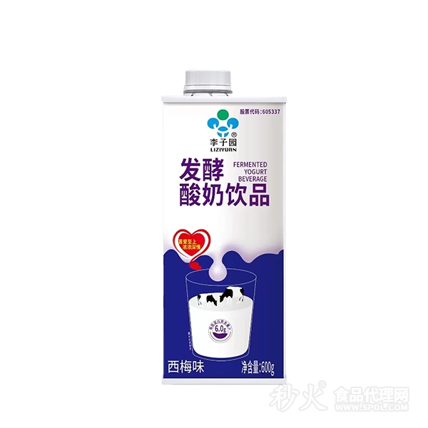 李子园西梅味发酵酸奶饮品600g