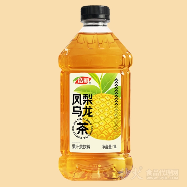 浩明凤梨乌龙茶饮料1L