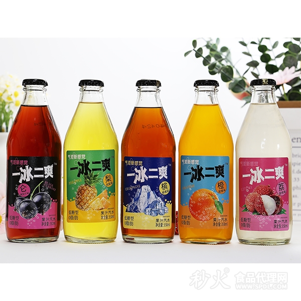 一冰二爽果汁汽水350mL